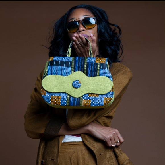 Handbags - Fabric Handmade Bag from The Gambia, Africa Handbags - Fabric Handmade Bag from The Gambia, Africa
